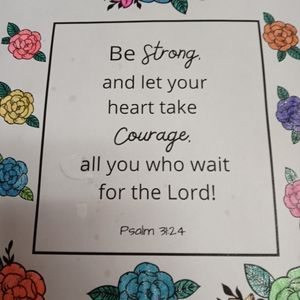 Inspirational adult coloring